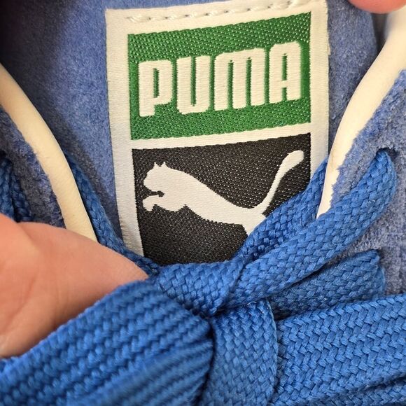 Puma Women's 6.5 Suede Classic Olympian Blue White Lace Up Sneakers 362213-64 - Picture 11 of 15